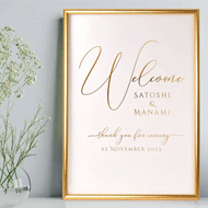 式当日の披露宴案内